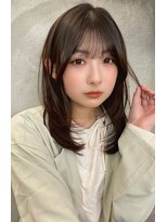 グランアージュ 錦糸町(grandage)&nbsp;顔周りレイヤーミディアムレイヤーひし形レイヤーカット