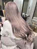 新規限定【今村指名◎人気No1】ブリーチ一回+透明感カラー+ケアTr¥13,500