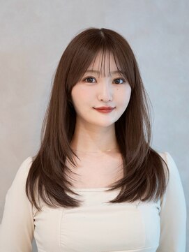 ガーデンヨコハマエスト(GARDEN YOKOHAMA est) レイヤーボブ ミディアムレイヤー デジタルパーマ 前髪 小顔