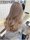 渋谷ミルクティーベージュハイトーンヘーゼルベージュ韓国