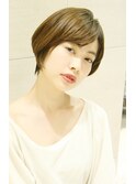【30代40代50代】 シンプル前下がりショートボブ