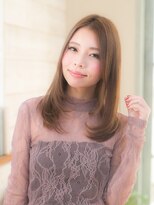 オーブ ヘアー アクネ 長岡京店(AUBE HAIR acne)&nbsp;センターパートがオシャレ★ストレートスタイル