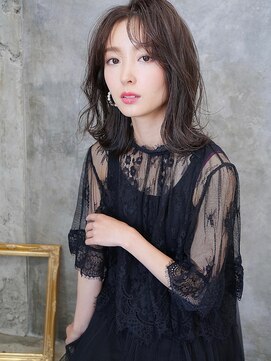 ランズ(LANDS) 【LANDS】外ハネボブ/レイヤーカット/ことりグレージュ