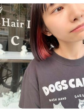 ヘアーデザイン ルシア(Hair Design Lucia) インナーローズ×ナチュラルボブ
