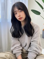 ソヨン 京都店(SOYON)&nbsp;シースルーバング×黒髪×波巻外ハネ