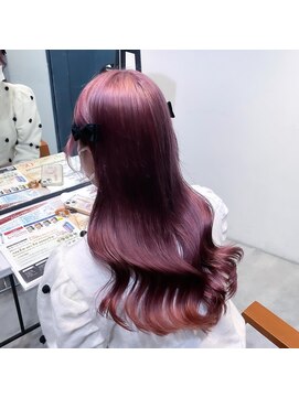 ネクストハラジュク(NEXT HARAJUKU) 【初ブリーチにも】ブリーチ1回ラベンダーピンク ハッシュカット