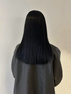 ニコフクオカヘアーメイク(NIKO Fukuoka Hair Make) [NIKO]落とせる黒染め 黒髪ロング  ストレートヘア
