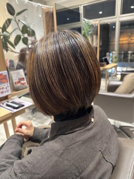 キャリ(CALI) ウィービングカラー×ボブ CALI・田町・三田・美容室・CHIAKI