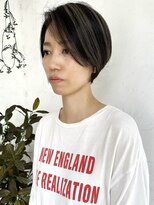トレヘアー 京都 烏丸(tRe hair)&nbsp;大人可愛いショートカット　ハイライトカラー　20代30代40代