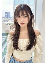 レミエ ダイカンヤマ(lemiie) レイヤーカット☆ハッシュカット☆ナチュラルフェミニン韓国ヘア