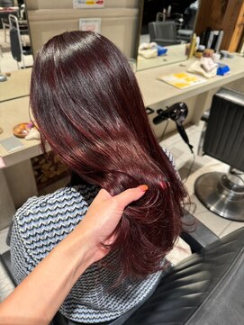 ニュートン(NEWTON) ボルドー20代30代髪質改善ハイライトインナーカラー立川