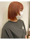 ブリーチ有り◎オレンジベージュ