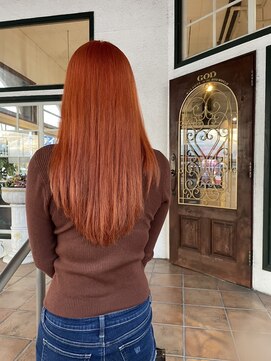 ゴッドヘアーアンドメイク 高崎店(GOD Hair&Make) オレンジ