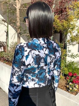 マフェ(mahae) ぱつっとラインボブ