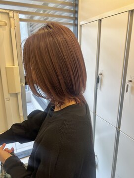 スタイル 成城学園前(STYLE) 白髪も染まる 春色ピンクブラウンカラー