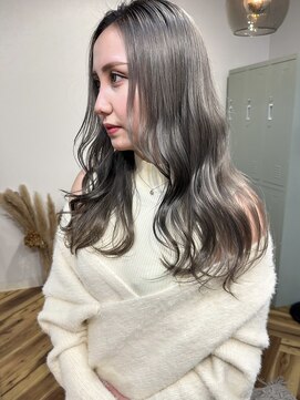 ラニヘアサロン(lani hair salon) グレージュ/グレーベージュ/ダブルカラー/ブリーチ/レイヤー