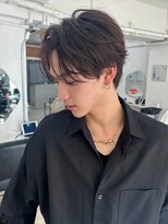 ポーチバイハニー オモテサンドウ(PORCH by HONEY omotesando)&nbsp;韓国マッシュセンターパートシャドウパーマニュアンスパーマ3