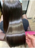 ダメージレス◎酸性ストレートで艶感ロング/髪質改善