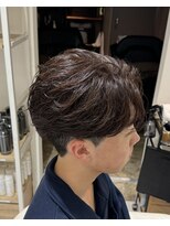 バース 梅田中崎町店(BIRTH)&nbsp;ニュアンスパーマセンターパートフェザーパーマワンカール