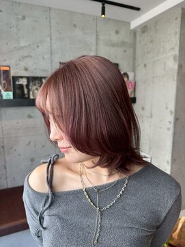 ベシック(VECHIC) 福島ベシックカットカラー伸ばしかけミニウルフレイヤーボブ