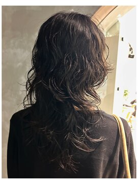 シム 千葉(sim) 黒髪ウルフパーマ　stylist  nana 【千葉駅】