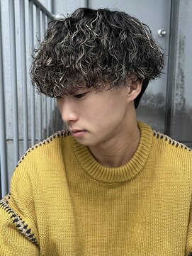 リコ ヘアアンドリラクゼーション 名駅店(LICO HAIR＆RELAXATION) メンズ波巻きスパイラルパーマシャドウパーマ/ブリーチ/名古屋駅