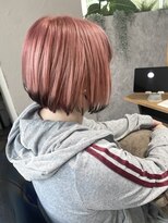 マーレ(MARLE./)&nbsp;くすみピンク×ブラックボブ