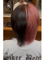 ヘアーサロン アトリエ(Hair salon ATORIE)&nbsp;ミディアムレイヤーブリーチカラーツートンカラー