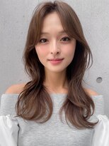 アグノス 青山(Agnos)&nbsp;薄めバングワンカールクラゲヘアーデジタルパーマ#526f1102