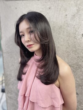 レイヤーカット/艶髪/イメチェン/前髪カット/堀江