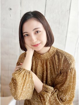 ラピス 新宿店(Lapis) 《30代～大人透明感》白髪ぼかしハイライト＋艶カラー[新宿]