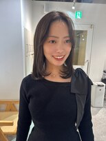 ローウェ 京都四条河原町(Louwe)&nbsp;ミディアムレイヤー/layer/顔まわりカット/くびれレイヤー