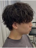 メンズパーマ/スパイラル/シャドウパーマ/池袋メンズカット