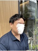 アップバングメンズショート