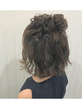 ヘアセットアリエス(aries) ハーフおだんご