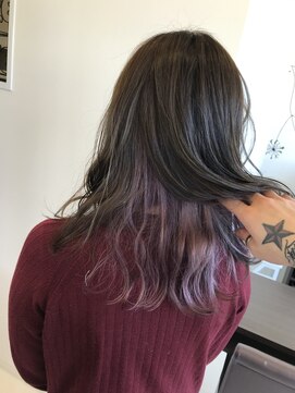 エリタージュ(he'ritage) インナーカラー☆ピンクパープル