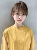 【mee.】　ハセガワヒトシ　小顔グレージュ丸みショート