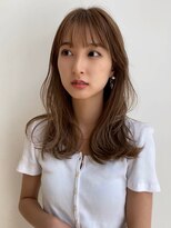 ノク(nok)&nbsp;ハイライトゆるウェーブ_くびれミディラベンダーカラー