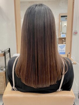 カノエ(canoe) 髪質改善ストレート 顔周りレイヤー 20代【西新大濠荒戸】