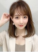 大人かわいい似合わせカット/こなれミディ/美髪/くびれヘア/新宿