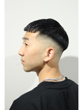 レンゲン(LENGEN) メンズかき上げニュアンスマッシュサイドパート韓国マッシュ