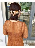 hair arrange/hair set/暖色カラー/ bob