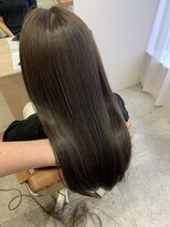 シェノン 武庫之荘(CHAINON)&nbsp;髪質改善/グレージュカラー/黒髪/ココアベージュ/ボブウルフ