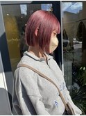 ミニボブ、ピンクカラー