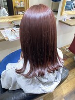 ヘアデザイン ノア(Noa) 大人ピンクカラー