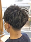 MEN'S HAIR  センターパート　ツイストスパイラル　コンマヘア