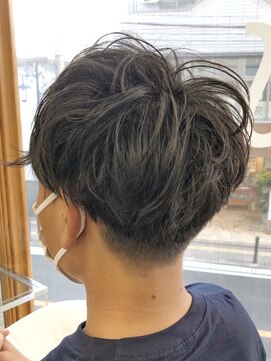 ヘッズ 本八幡店(HEADS) MEN'S HAIR センターパート ツイストスパイラル コンマヘア