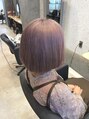 ネオンヘアー(neon hair)&nbsp;柔らかい印象のピンクベージュです！
