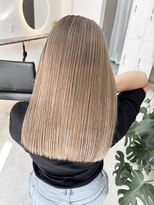 ベア(Bear)&nbsp;ダブルカラー/ブリーチ/ハイトーン/ミルクティーベージュ