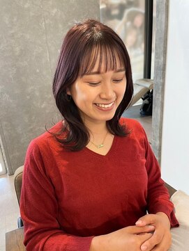 アムアム(amu_amu) ★透明感抜群外国人風カラー★カット+イルミナカラー+うる艶TR